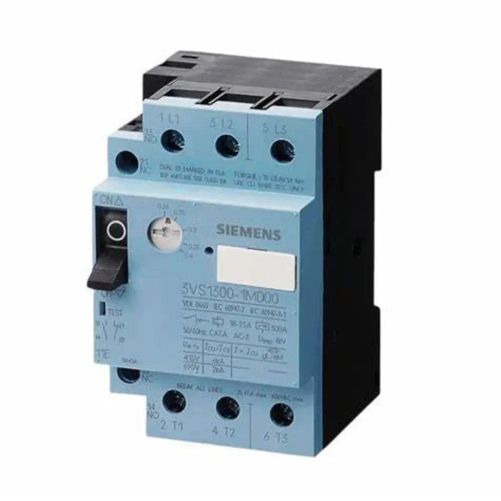 Siemens Sirius 3VS1 MPCB 0.24 - 0.4 A, 100 kA, Motor Protection, Overload & Short Circuit, 1 NO + 1 NC | 3VS13001MD00