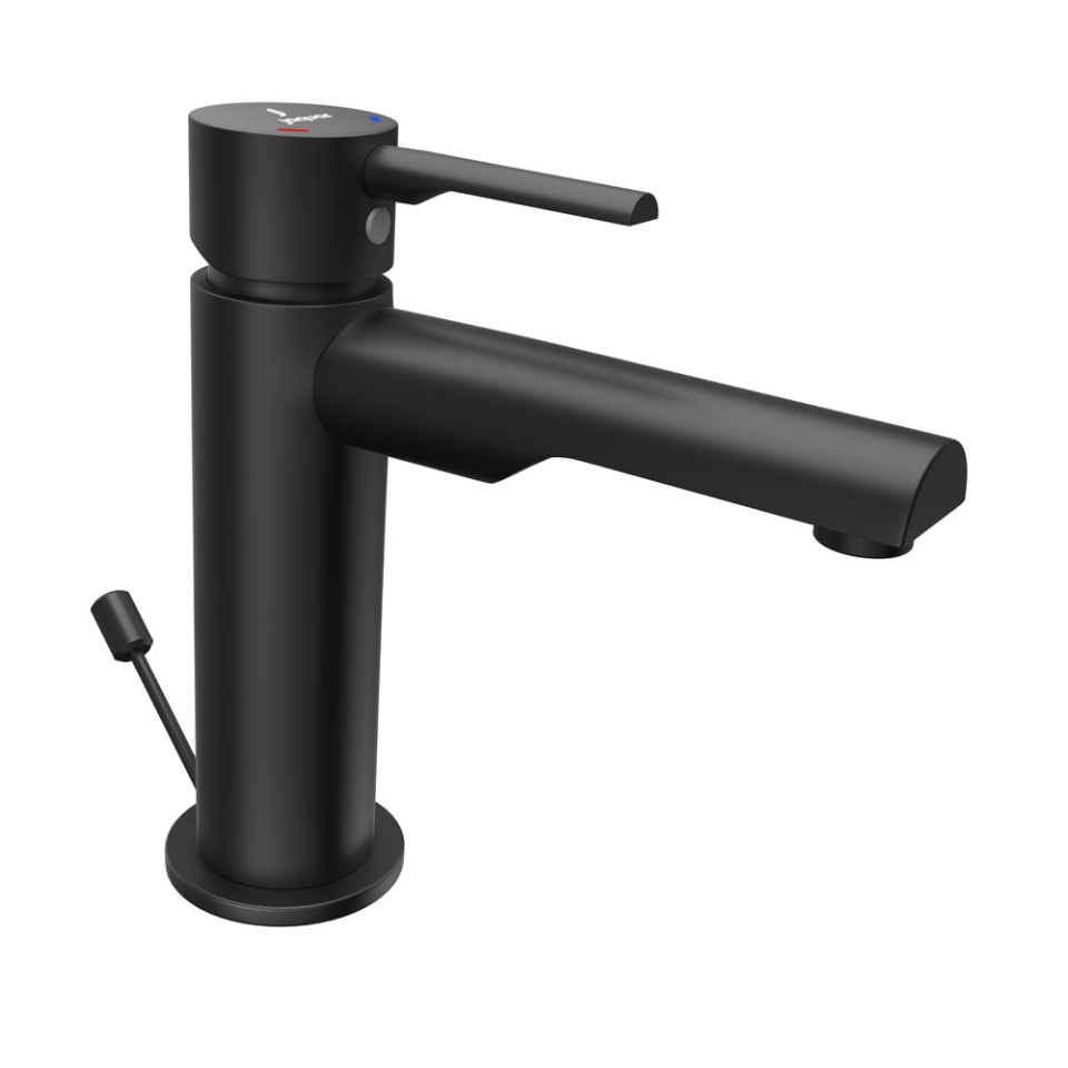 Single Lever Basin Mixer - Black Matt